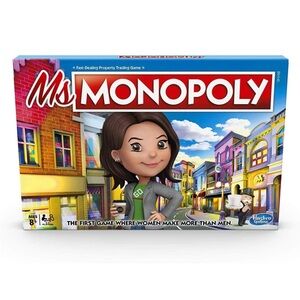 Monopoly 2018 “Ms. Monopoly” Factory Sealed Board Game Hasbro Ages 8+ to Adult